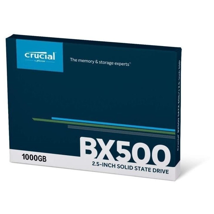 CRUCIAL - Disque SSD Interne - BX500 - 1To - 2,5 pouces (CT1000BX500SSD1) CRUCIAL - Disque SSD Interne - BX500 - 1To - 2,5 pouces (CT1000BX500SSD1)
