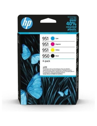 Cartouches d'encre HP 950/951 authentiques pour OfficeJet Pro 8600 - Pack de 4 (noir, cyan, magenta, jaune)