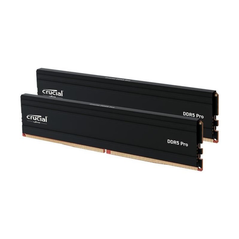Mémoire RAM - CRUCIAL - DDR5 PRO - Kit 48 Go (2 x 24 Go) - 6000 M Mémoire RAM - CRUCIAL - DDR5 PRO - Kit 48 Go (2 x 24 Go) - 6000 M