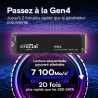 CRUCIAL - P310 - SSD interne - 4 To - PCIe Gen4 NVMe M.2 - Vitess