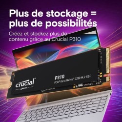 CRUCIAL - P310 - SSD interne - 4 To - PCIe Gen4 NVMe M.2 - Vitess