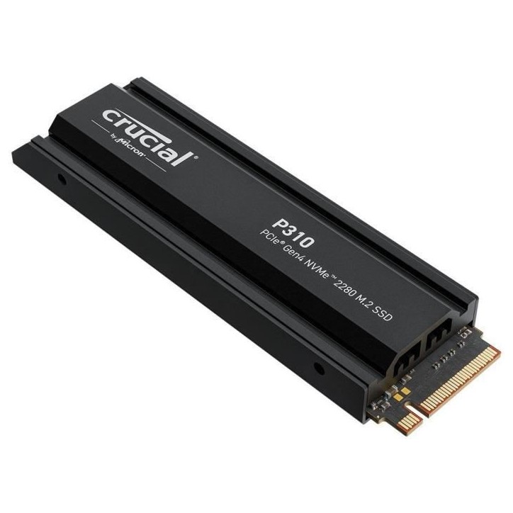 CRUCIAL - P310 - Disque SSD Interne - 1TB - Gen4 - NVMe M.2 - Jusqu'a 7100 Mo/s CRUCIAL - P310 - Disque SSD Interne - 1TB - Gen4 - NVMe M.2 - Jusqu'a 7100 Mo/s