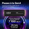 CRUCIAL - P310 - Disque SSD Interne - 1TB - Gen4 - NVMe M.2 - Jusqu'a