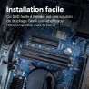 CRUCIAL - P310 - Disque SSD Interne - 1TB - Gen4 - NVMe M.2 - Jusqu'a