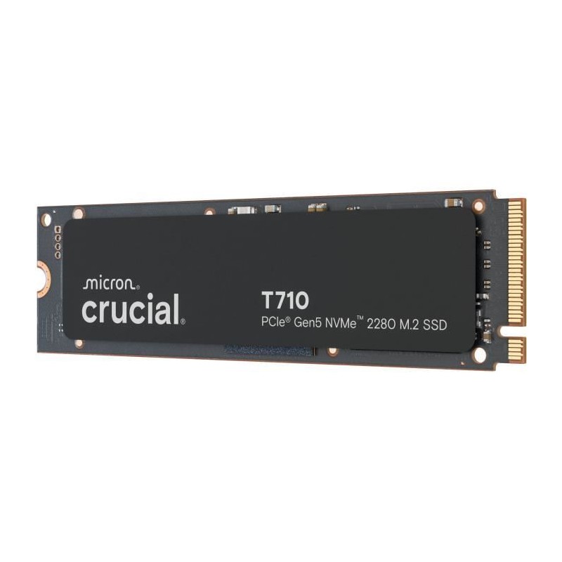 CRUCIAL - SSD interne - T710 - 4 To - PCIe Gen5 NVMe M.2 CRUCIAL - SSD interne - T710 - 4 To - PCIe Gen5 NVMe M.2