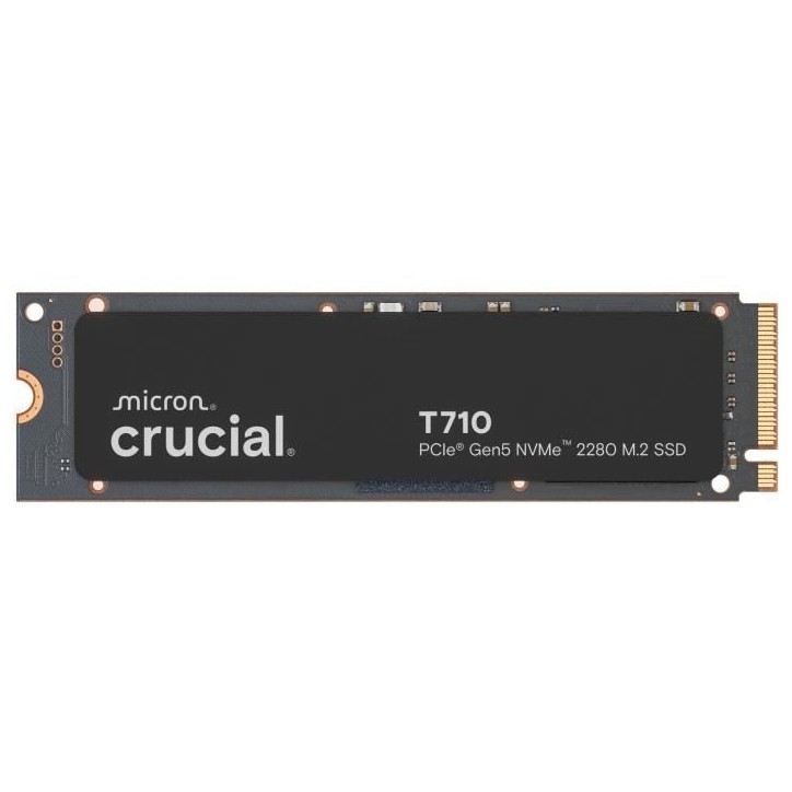 CRUCIAL - SSD interne - T710 - 4 To - PCIe Gen5 NVMe M.2 CRUCIAL - SSD interne - T710 - 4 To - PCIe Gen5 NVMe M.2