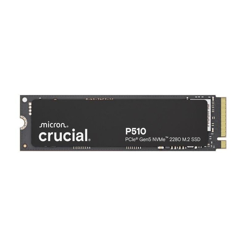 CRUCIAL - P510 - SSD interne - 2 To - PCIe Gen4 NVMe M.2 - Vitesse CRUCIAL - P510 - SSD interne - 2 To - PCIe Gen4 NVMe M.2 - Vitesse