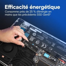CRUCIAL - P510 - SSD interne - 2 To - PCIe Gen4 NVMe M.2 - Vitesse