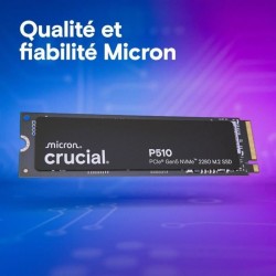 CRUCIAL - P510 - SSD interne - 2 To - PCIe Gen4 NVMe M.2 - Vitesse