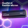 CRUCIAL - P510 - SSD interne - 2 To - PCIe Gen4 NVMe M.2 - Avec d