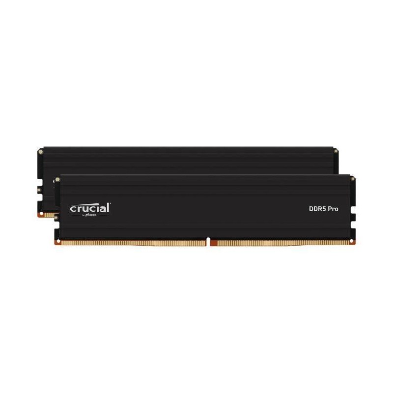 CRUCIAL Mémoire RAM DDR5 PRO - Kit 96GB (2 x 48GO) - 5600 MT/s - CL46 CRUCIAL Mémoire RAM DDR5 PRO - Kit 96GB (2 x 48GO) - 5600 MT/s - CL46
