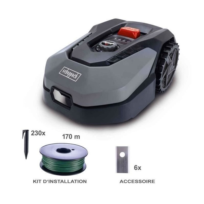 Robot tondeuse connecté 900m2 Scheppach RoboCut XXL900 avec station d Robot tondeuse connecté 900m2 Scheppach RoboCut XXL900 avec station d