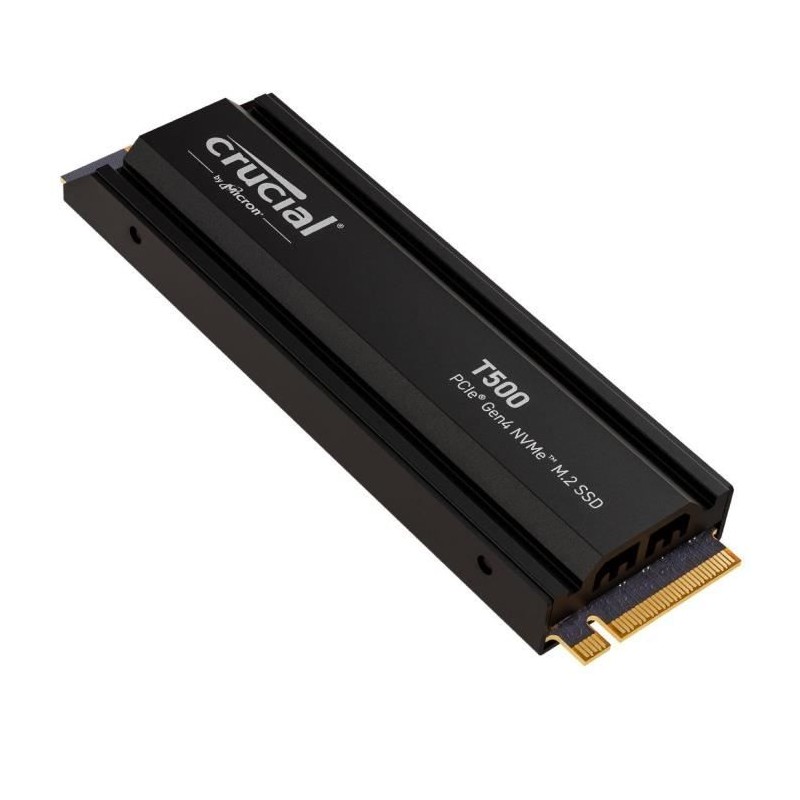 Crucial T500 SSD 2To PCIe Gen4 NVMe M.2 PS5 SSD Interne Gaming avec Di Crucial T500 SSD 2To PCIe Gen4 NVMe M.2 PS5 SSD Interne Gaming avec Di