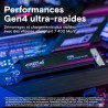 Crucial T500 SSD 2To PCIe Gen4 NVMe M.2 PS5 SSD Interne Gaming avec Di