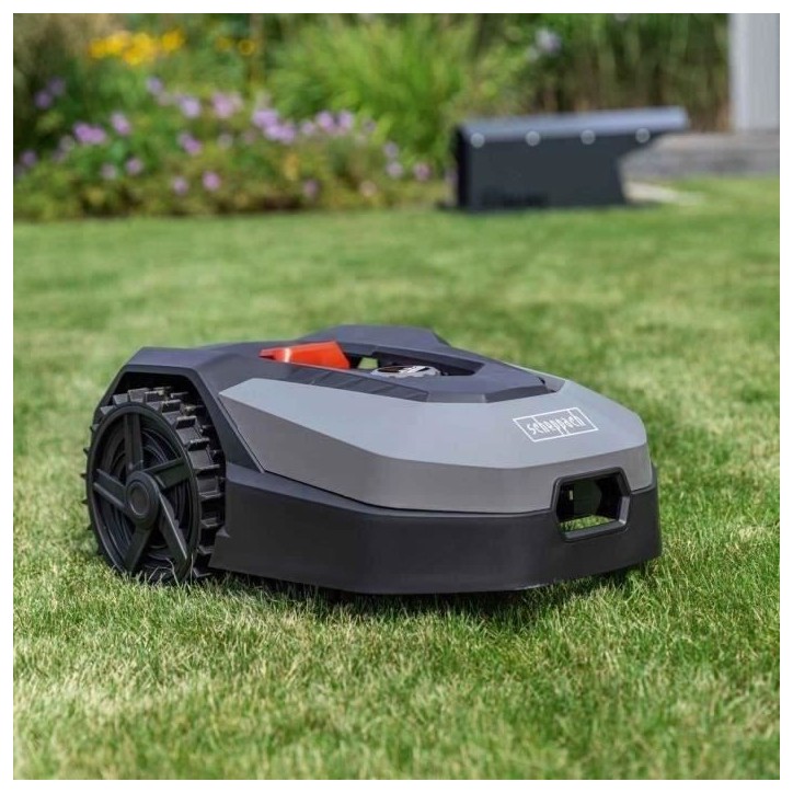 Robot tondeuse connecté 900m2 Scheppach RoboCut XXL900 avec station de recharge | Jusqu'a 900 m² | Capteur de pluie | WiFi & B Robot tondeuse connecté 900m2 Scheppach RoboCut XXL900 avec station de recharge | Jusqu'a 900 m² | Capteur de pluie | WiFi & B