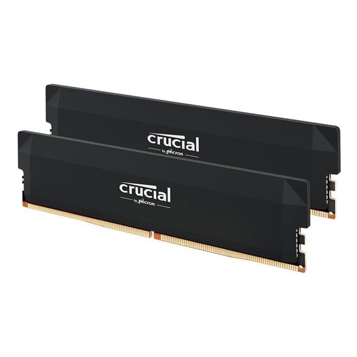 Mémoire RAM - CRUCIAL - DDR5 PRO Overclocking - Kit 32Go (2x16 Go) - 6400 MT/s - CL38 - Dissipateur thermique - CP2K16G64C38U5 Mémoire RAM - CRUCIAL - DDR5 PRO Overclocking - Kit 32Go (2x16 Go) - 6400 MT/s - CL38 - Dissipateur thermique - CP2K16G64C38U5
