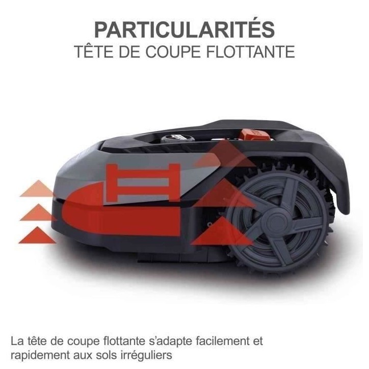 Robot tondeuse connecté 900m2 Scheppach RoboCut XXL900 avec station de recharge | Jusqu'a 900 m² | Capteur de pluie | WiFi & B Robot tondeuse connecté 900m2 Scheppach RoboCut XXL900 avec station de recharge | Jusqu'a 900 m² | Capteur de pluie | WiFi & B