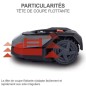 Robot tondeuse connecté 900m2 Scheppach RoboCut XXL900 avec station de recharge | Jusqu'a 900 m² | Capteur de pluie | WiFi & B