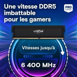 Mémoire RAM - CRUCIAL - DDR5 PRO Overclocking - Kit 32Go (2x16 Go) -