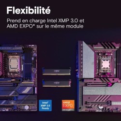 Mémoire RAM - CRUCIAL - DDR5 PRO Overclocking - Kit 32 Go (2x16 Go)