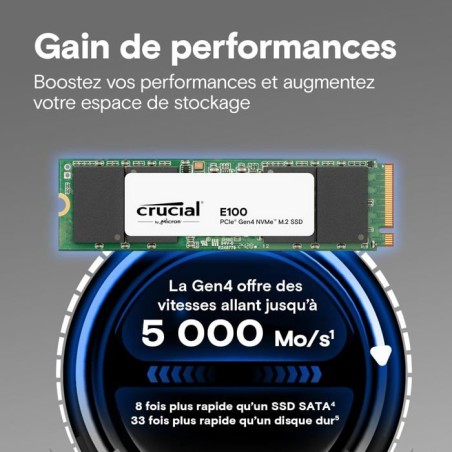 CRUCIAL E100 480G Gen4 2280