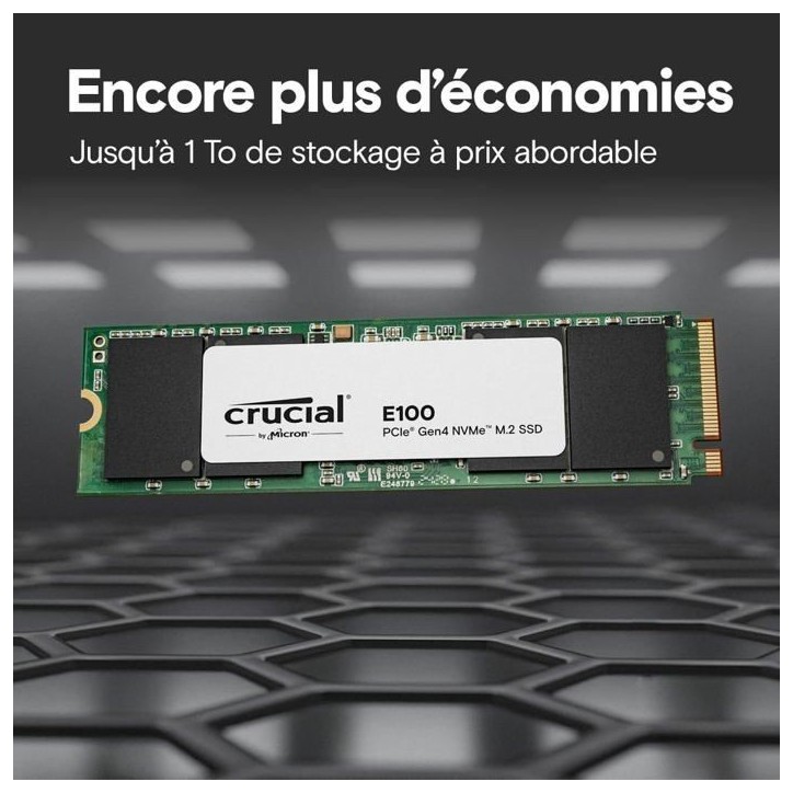 CRUCIAL E100 480G Gen4 2280 CRUCIAL E100 480G Gen4 2280