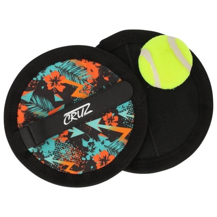 Set de balles d'attrape - CRUZ - Néoprene - Dragonne ajustable - Idéal pour enfants et adultes