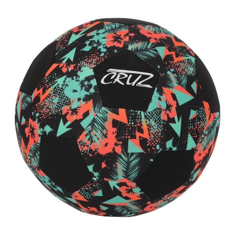 Ballon de football - CRUZ - Néoprene - Taille 5 - Léger et idéal po