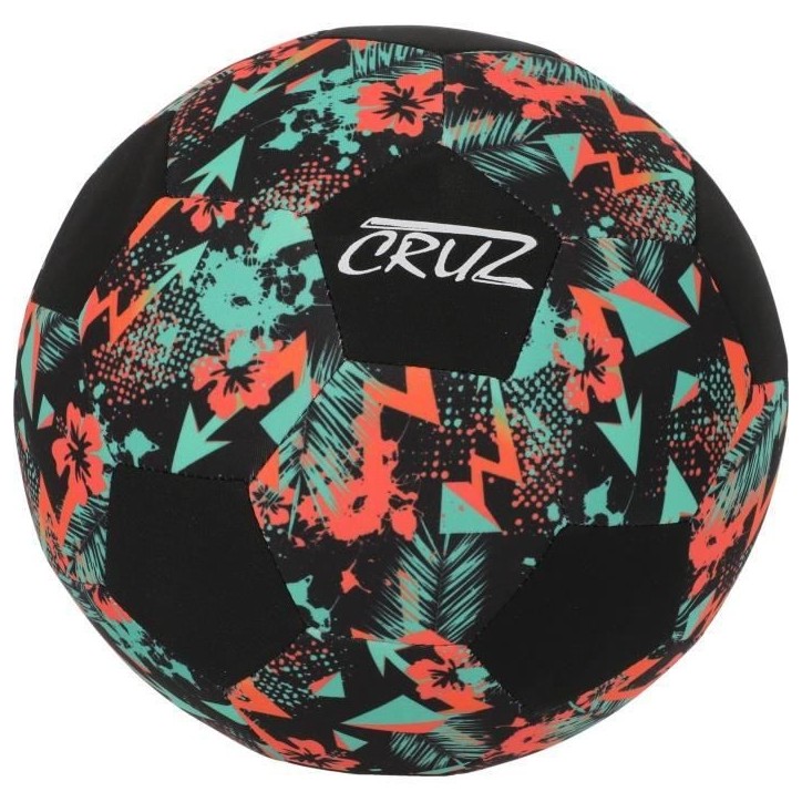 Ballon de football - CRUZ - Néoprene - Taille 5 - Léger et idéal pour la plage Ballon de football - CRUZ - Néoprene - Taille 5 - Léger et idéal pour la plage