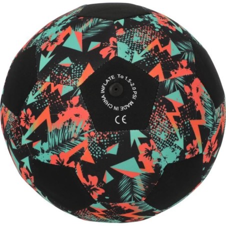 Ballon de football - CRUZ - Néoprene - Taille 5 - Léger et idéal pour la plage