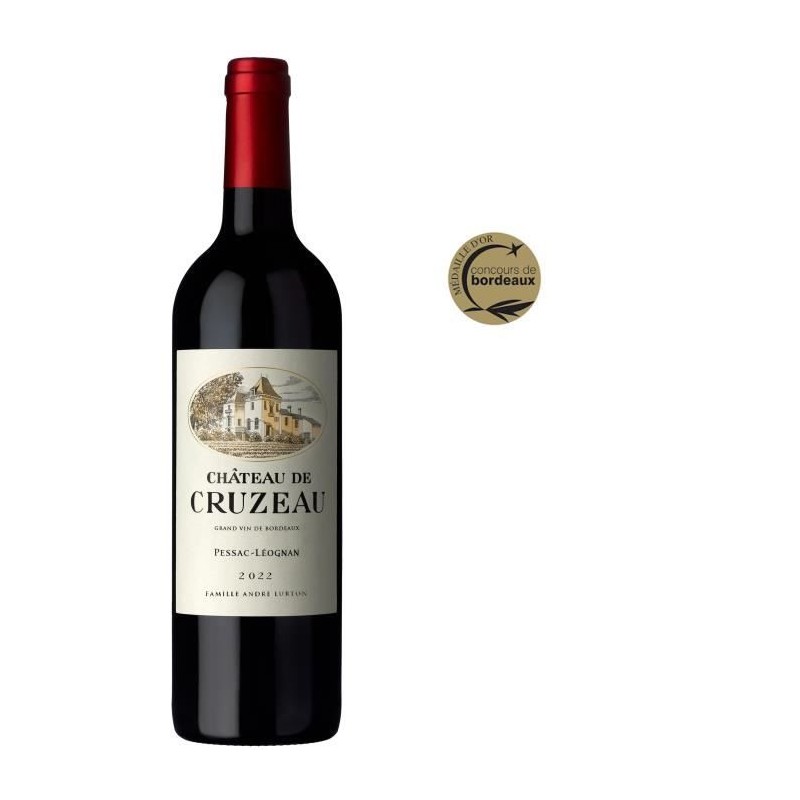 Château de Cruzeau 2022 Pessac-Léognan - Vin rouge de Bordeaux