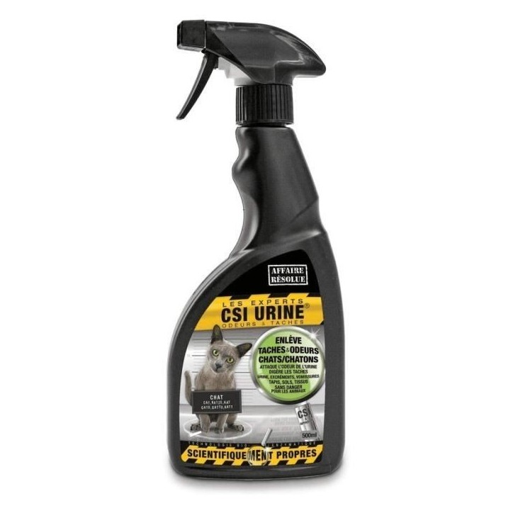 CSI URINE Spray 500ml - Pour chat et chaton CSI URINE Spray 500ml - Pour chat et chaton