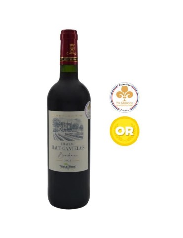 Château Haut Gantelais 2021 Bordeaux Supérieur - Vin rouge du Sud-Ouest