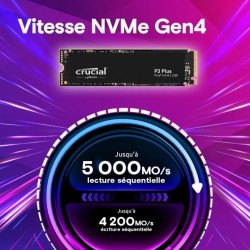 Disque dur SSD CRUCIAL P3 Plus 2 To PCIe 4.0 NVMe M.2 2280