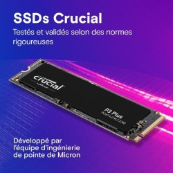 Disque dur SSD CRUCIAL P3 Plus 2 To PCIe 4.0 NVMe M.2 2280