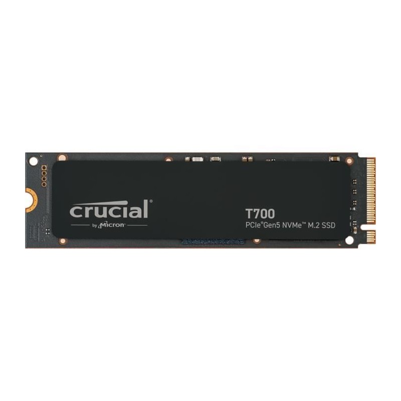 SSD Interne - CRUCIAL - T700 - 2To - PCIe Gen5 NVMe - CT2000T700SSD3 SSD Interne - CRUCIAL - T700 - 2To - PCIe Gen5 NVMe - CT2000T700SSD3