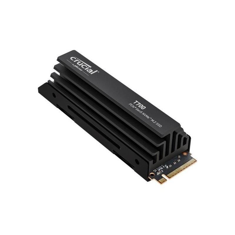 SSD interne - Crucial - T700 - 2 To - avec Diss - PCIe 5.0 - 12 400 Mo SSD interne - Crucial - T700 - 2 To - avec Diss - PCIe 5.0 - 12 400 Mo