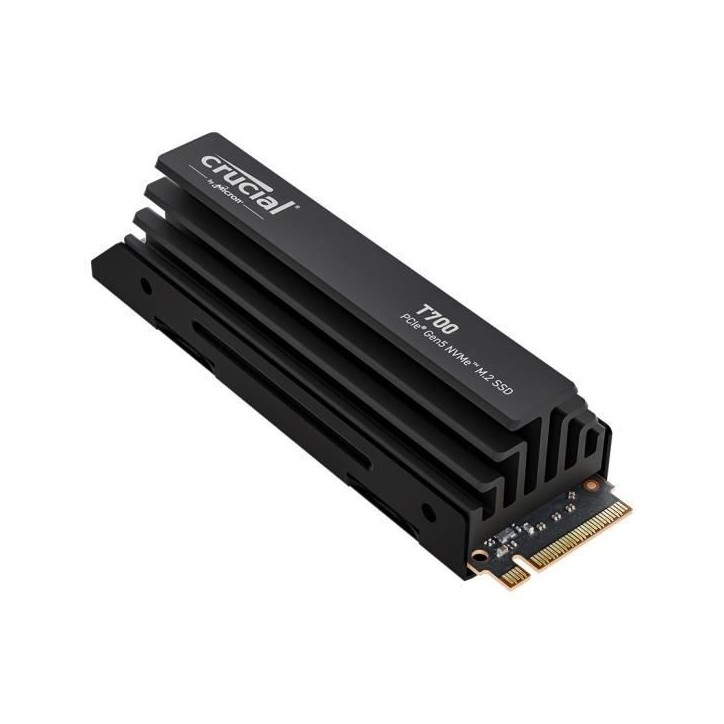 SSD interne - Crucial - T700 - 2 To - avec Diss - PCIe 5.0 - 12 400 Mo/s lecture - 11 800 Mo/s écriture SSD interne - Crucial - T700 - 2 To - avec Diss - PCIe 5.0 - 12 400 Mo/s lecture - 11 800 Mo/s écriture