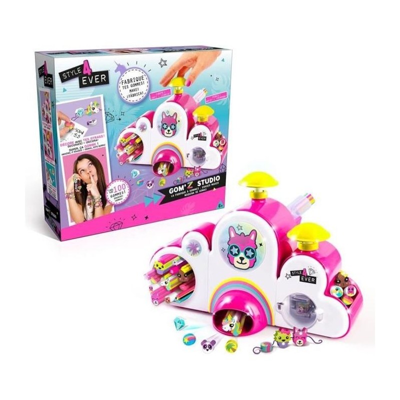 Gom'z Studio - Fabrique a gomme pour créer des bijoux - Canal Toys Gom'z Studio - Fabrique a gomme pour créer des bijoux - Canal Toys