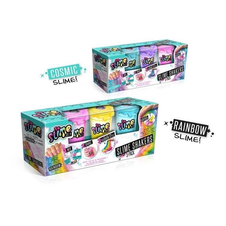 Canal Toys Lot de 3 Slime Shakers Modele aléatoire Cosmic ou Rainbow - Crée tes propres slimes ! Canal Toys Lot de 3 Slime Shakers Modele aléatoire Cosmic ou Rainbow - Crée tes propres slimes !