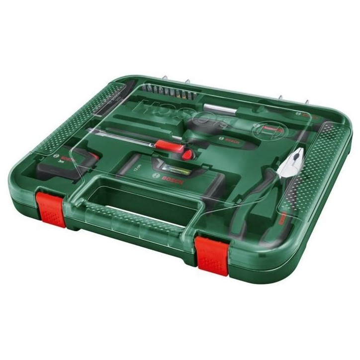 Bosch Set d'outils a main « Universal » 17 pieces (kit d'outils de réparation polyvalent pour travaux a domicile) Bosch Set d'outils a main « Universal » 17 pieces (kit d'outils de réparation polyvalent pour travaux a domicile)