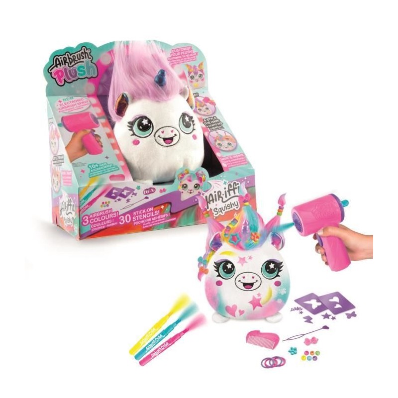 Canal Toys - Airbrush Plush - Peluche Squishy Hair'iffic a coiffer Canal Toys - Airbrush Plush - Peluche Squishy Hair'iffic a coiffer