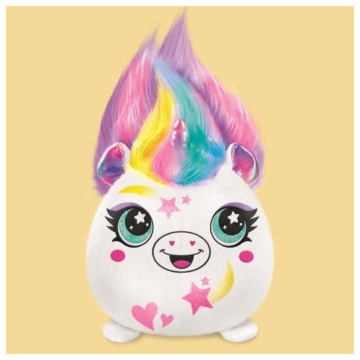 Canal Toys - Airbrush Plush - Peluche Squishy Hair'iffic a coiffer et décorer avec spray électronique, feutres, -AIR 040- a Canal Toys - Airbrush Plush - Peluche Squishy Hair'iffic a coiffer et décorer avec spray électronique, feutres, -AIR 040- a