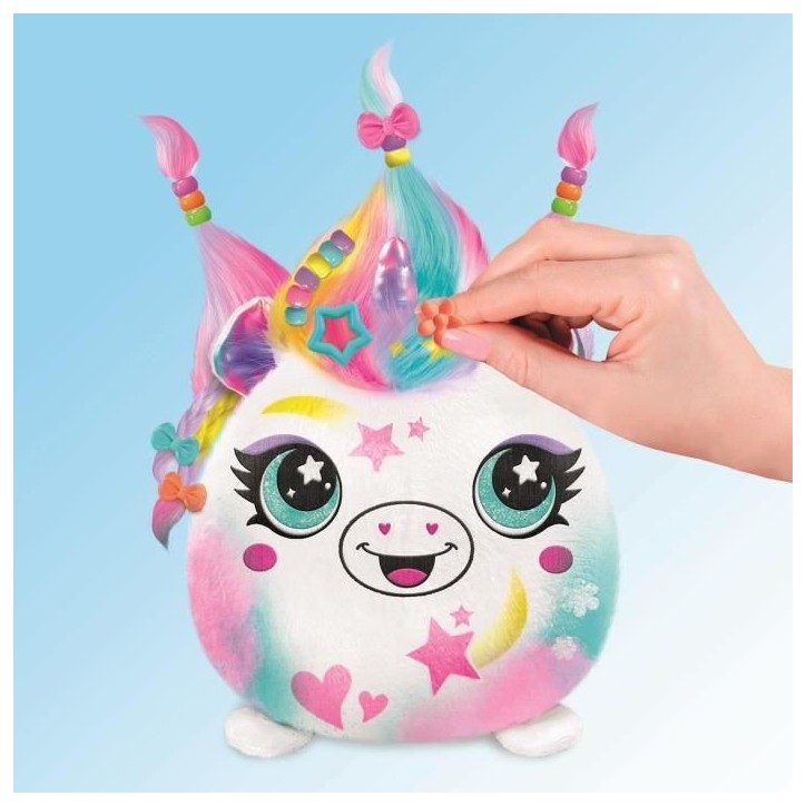 Canal Toys - Airbrush Plush - Peluche Squishy Hair'iffic a coiffer et décorer avec spray électronique, feutres, -AIR 040- a Canal Toys - Airbrush Plush - Peluche Squishy Hair'iffic a coiffer et décorer avec spray électronique, feutres, -AIR 040- a