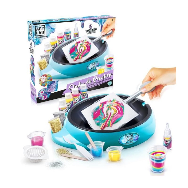 Canal Toys - Art Lab - Studio de Peinture effets pouring des 6 ans - A Canal Toys - Art Lab - Studio de Peinture effets pouring des 6 ans - A