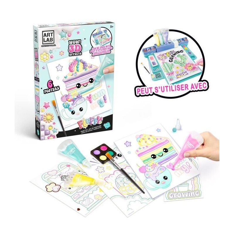 Canal Toys - Art Lab - Kit de Peinture Fluffy Paint - ART 019 Canal Toys - Art Lab - Kit de Peinture Fluffy Paint - ART 019