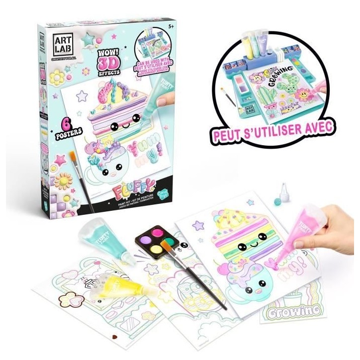 Canal Toys - Art Lab - Kit de Peinture Fluffy Paint - ART 019 Canal Toys - Art Lab - Kit de Peinture Fluffy Paint - ART 019