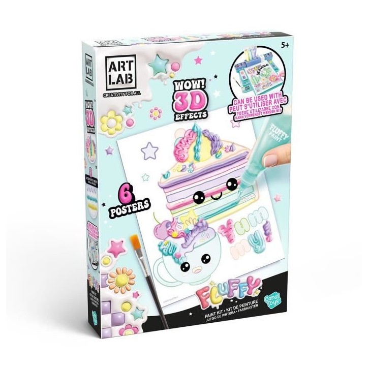 Canal Toys - Art Lab - Kit de Peinture Fluffy Paint - ART 019 Canal Toys - Art Lab - Kit de Peinture Fluffy Paint - ART 019