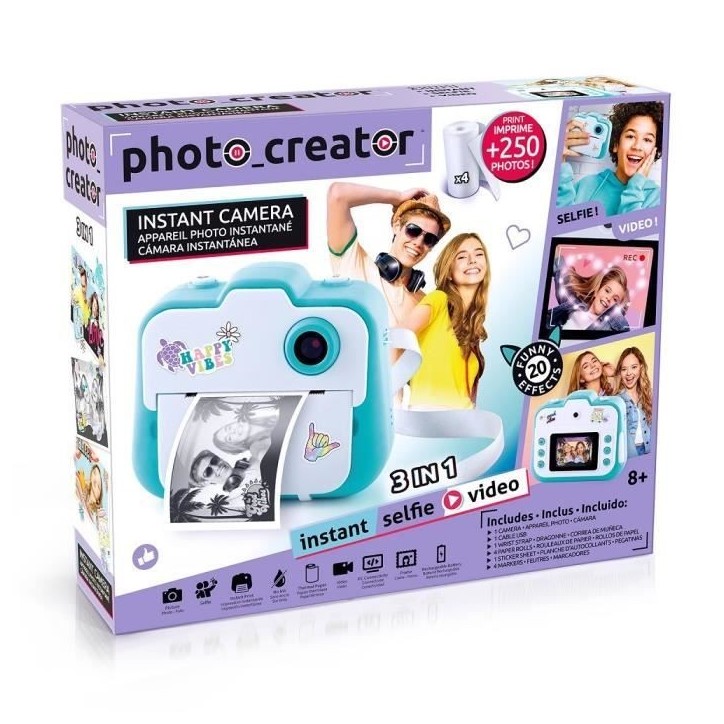 Appareil photo instantané 3 en 1 - CANAL TOYS - CLK 001 - Bleu - A partir de 8 ans