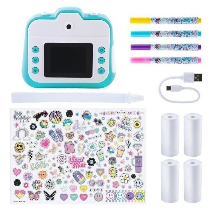 Canal Toys - Creator - Appareil Photo Instantané CLK 001T Turquoise